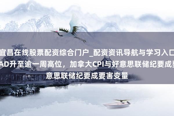 宜昌在线股票配资综合门户_配资资讯导航与学习入口 USD/CAD升至逾一周高位，加拿大CPI与好意思联储纪要成要害变量