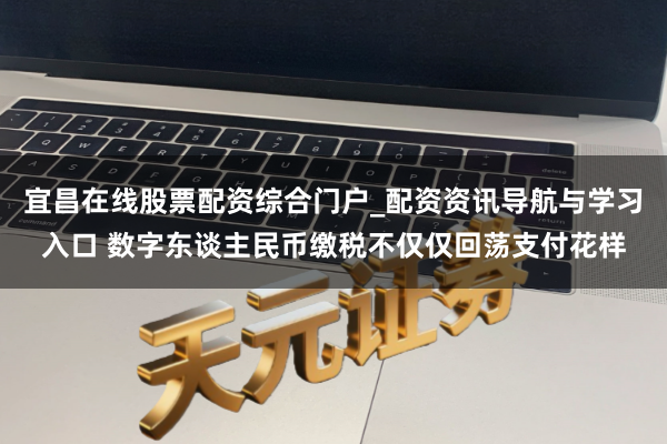 宜昌在线股票配资综合门户_配资资讯导航与学习入口 数字东谈主民币缴税不仅仅回荡支付花样